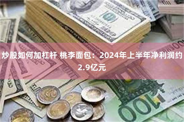 炒股如何加杠杆 桃李面包：2024年上半年净利润约2.9亿元