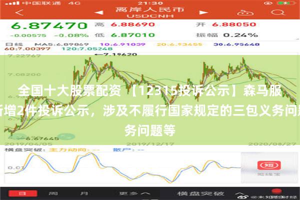 全国十大股票配资 【12315投诉公示】森马服饰新增2件投诉公示，涉及不履行国家规定的三包义务问题等