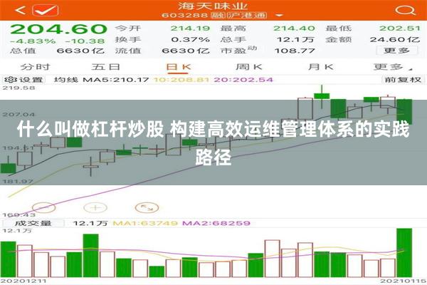 什么叫做杠杆炒股 构建高效运维管理体系的实践路径