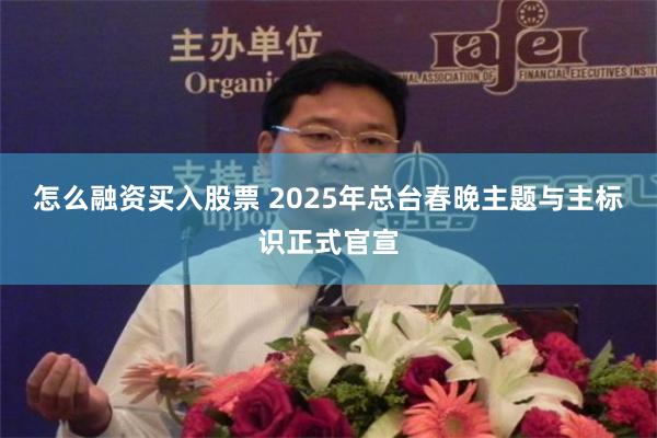 怎么融资买入股票 2025年总台春晚主题与主标识正式官宣